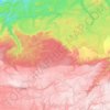 Eastern West Khasi Hills topographic map, elevation, terrain