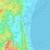 Watari topographic map, elevation, terrain