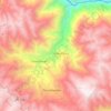 Pachamarca topographic map, elevation, terrain