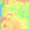 Syria topographic map, elevation, terrain