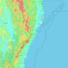Prachuap Khiri Khan Province topographic map, elevation, terrain