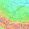 Republic of North Ossetia-Alania topographic map, elevation, terrain