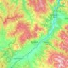 Vranje topographic map, elevation, terrain