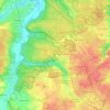 Святошинський район topographic map, elevation, terrain