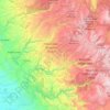 Tuolumne County topographic map, elevation, terrain
