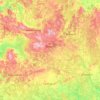 Минская область topographic map, elevation, terrain
