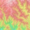 Haa District topographic map, elevation, terrain