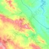 Feria topographic map, elevation, terrain