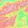 Parwan Province topographic map, elevation, terrain