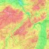 Renânia-Palatinado topographic map, elevation, terrain