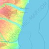 Porto Seguro topographic map, elevation, terrain