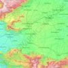 Coimbatore district topographic map, elevation, terrain