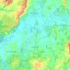 Coldstream topographic map, elevation, terrain