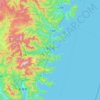 Kamaishi topographic map, elevation, terrain