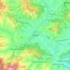 Panauti topographic map, elevation, terrain
