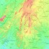 Udaipur topographic map, elevation, terrain