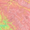 Kargil district old topographic map, elevation, terrain