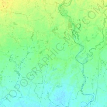 Motipur topographic map, elevation, terrain