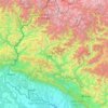 Sudurpashchim Pradesh topographic map, elevation, terrain