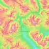 Cortina d'Ampezzo topographic map, elevation, terrain