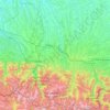 Altos-Pirineos topographic map, elevation, terrain