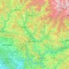 Tehri Garhwal topographic map, elevation, terrain