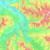 Иркутск topographic map, elevation, terrain
