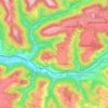 Großdeinbach topographic map, elevation, terrain