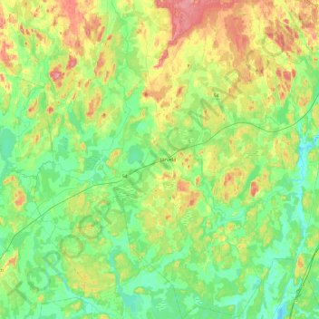 Kärkölä topographic map, elevation, terrain