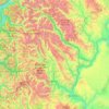 Chelan County topographic map, elevation, terrain