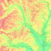 Southampton County topographic map, elevation, terrain