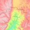Lomanthang topographic map, elevation, terrain