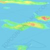Korčula topographic map, elevation, terrain
