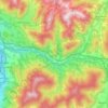 Hüttau topographic map, elevation, terrain