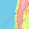 Provincia de Valparaíso topographic map, elevation, terrain