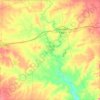 Mitchell County topographic map, elevation, terrain