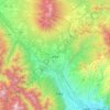 北杜市 topographic map, elevation, terrain