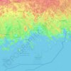 Kotkan–Haminan seutukunta topographic map, elevation, terrain