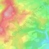 Gefell topographic map, elevation, terrain