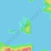 Big Corvette Island topographic map, elevation, terrain