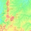 Jacaraci topographic map, elevation, terrain