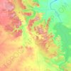 Chanderi Tahsil topographic map, elevation, terrain
