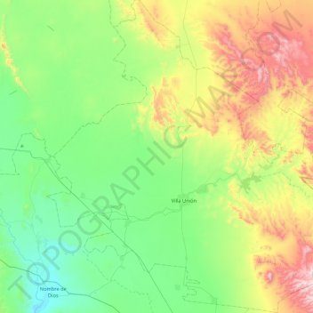 Poanas topographic map, elevation, terrain