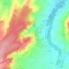 Champvallon topographic map, elevation, terrain