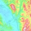 Foligno topographic map, elevation, terrain