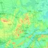 滁州市 / Chuzhou topographic map, elevation, terrain