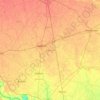 Hathras topographic map, elevation, terrain