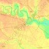 Agra topographic map, elevation, terrain