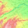 Morena topographic map, elevation, terrain