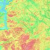 Huddinge kommun topographic map, elevation, terrain
